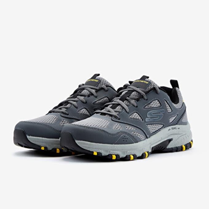 Skechers Hillcrest Erkek Gri/Siyah Sneaker