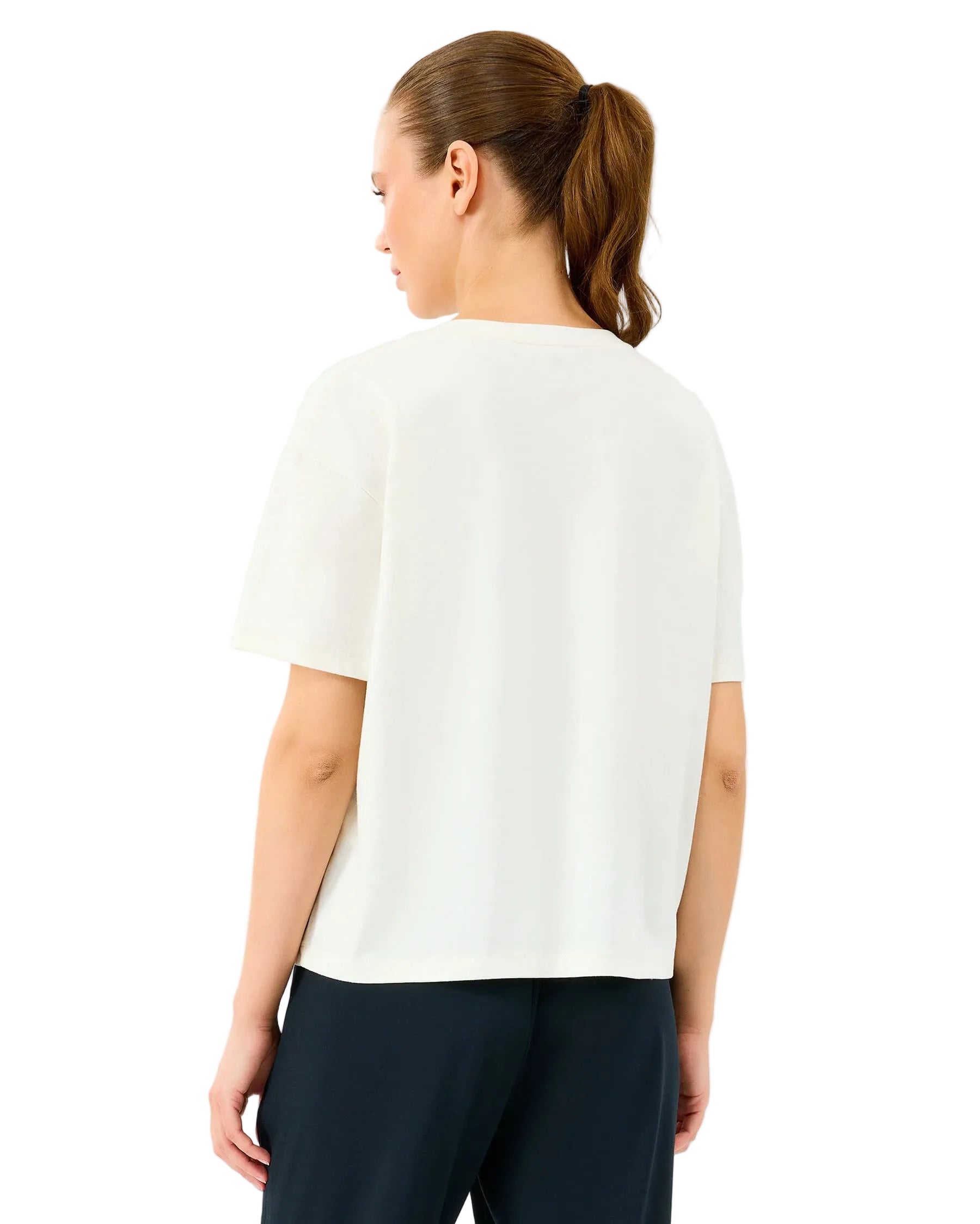 Skechers Light Fabric Kadın T-Shirt - Beyaz
