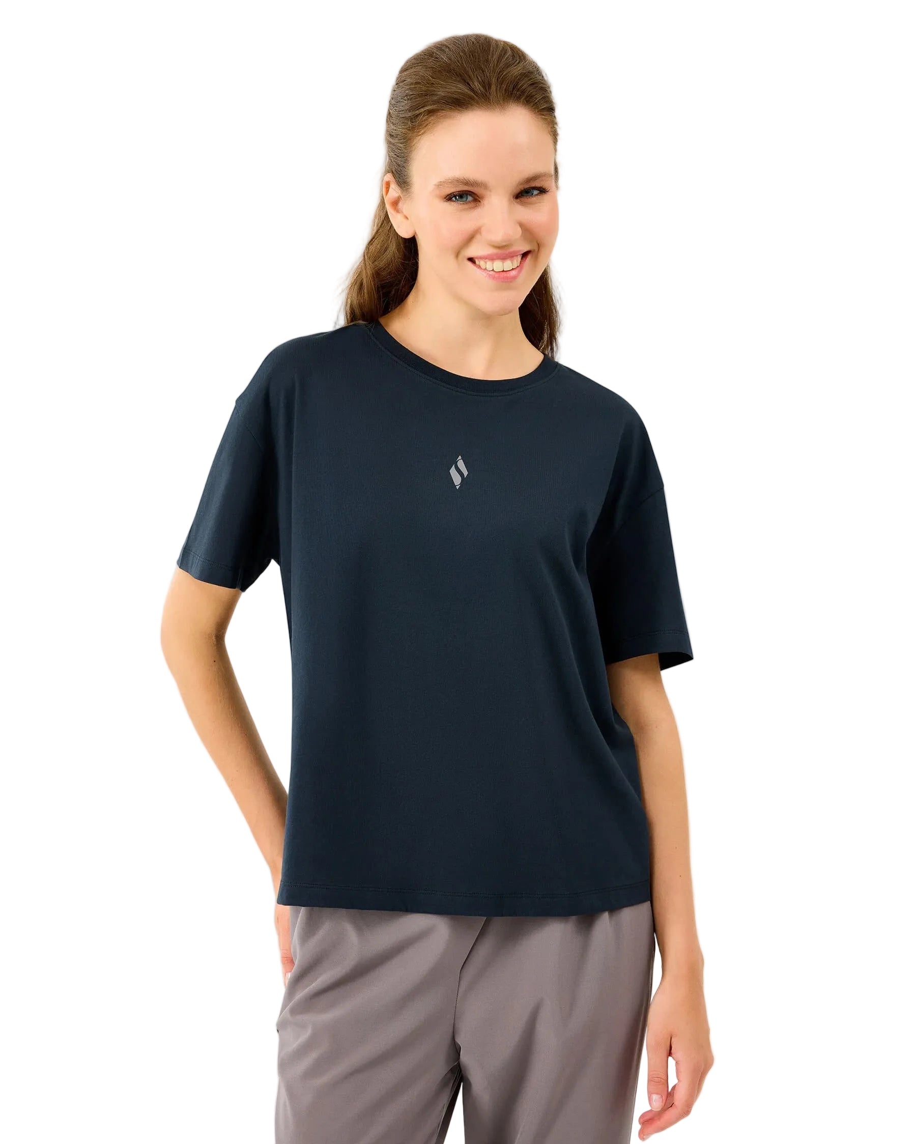 Skechers Light Fabric Kadın T-Shirt - Siyah