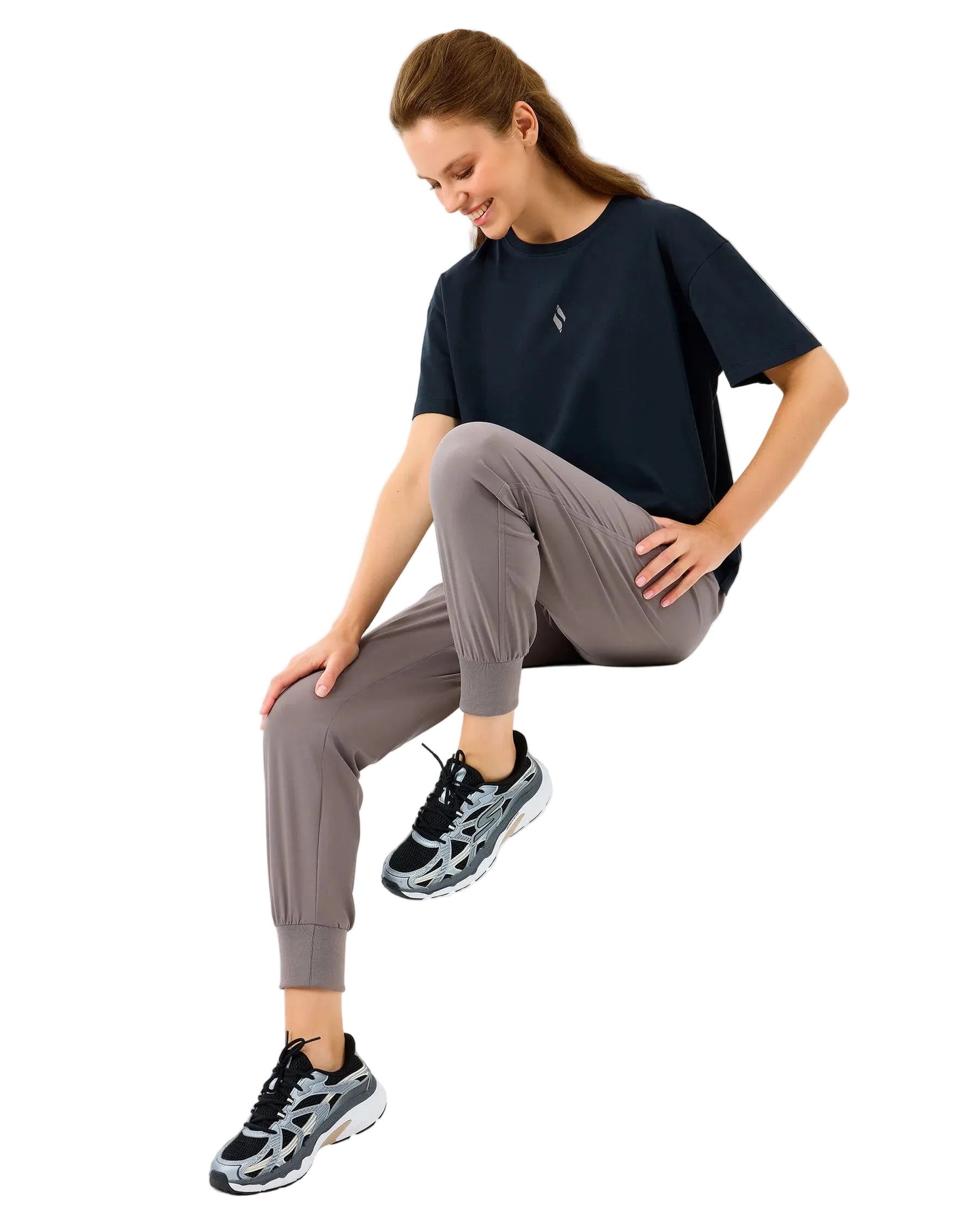 Skechers Light Fabric Kadın T-Shirt - Siyah