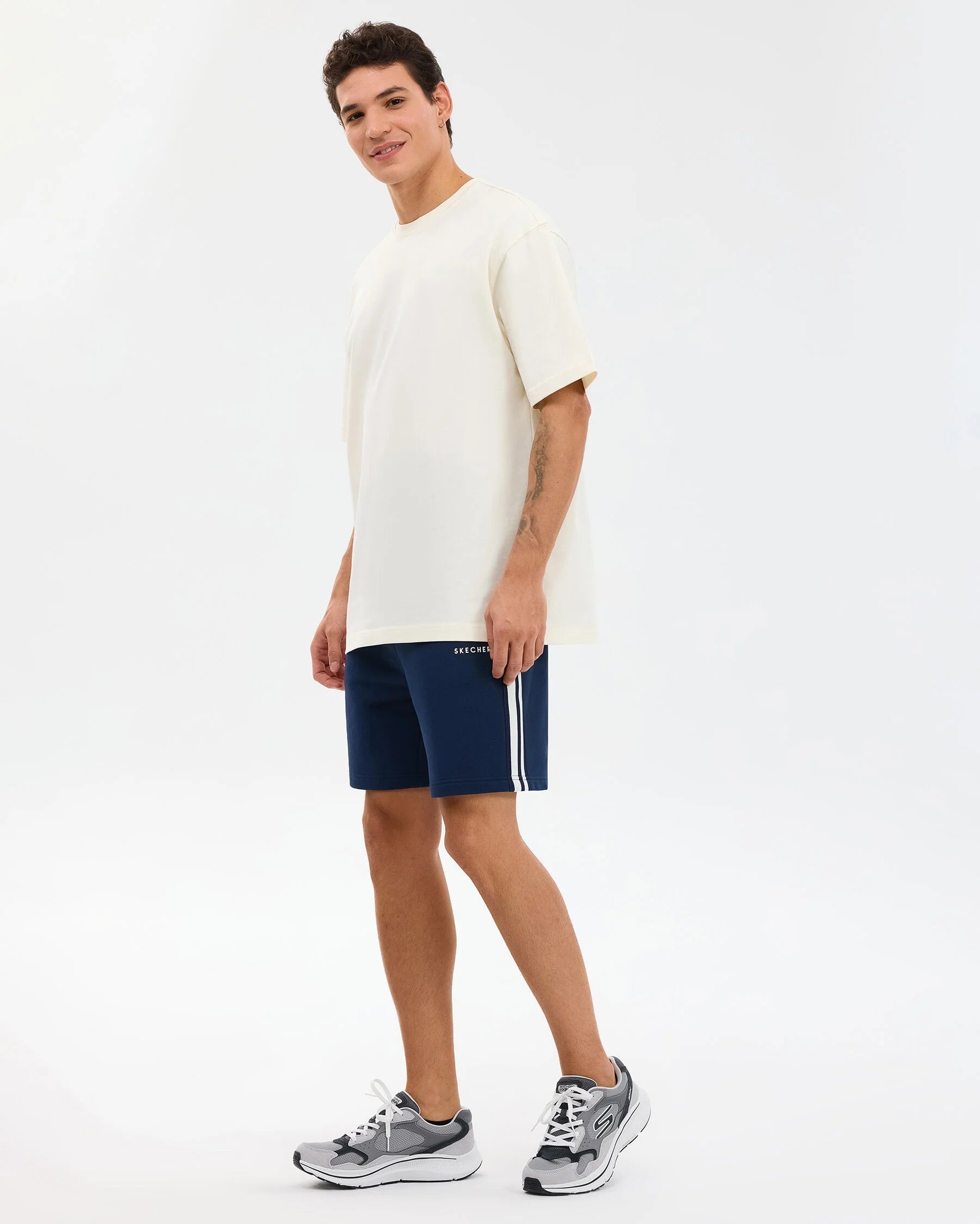 Skechers  Lightweight Fleece Sweat Erkek Şort - Lacivert