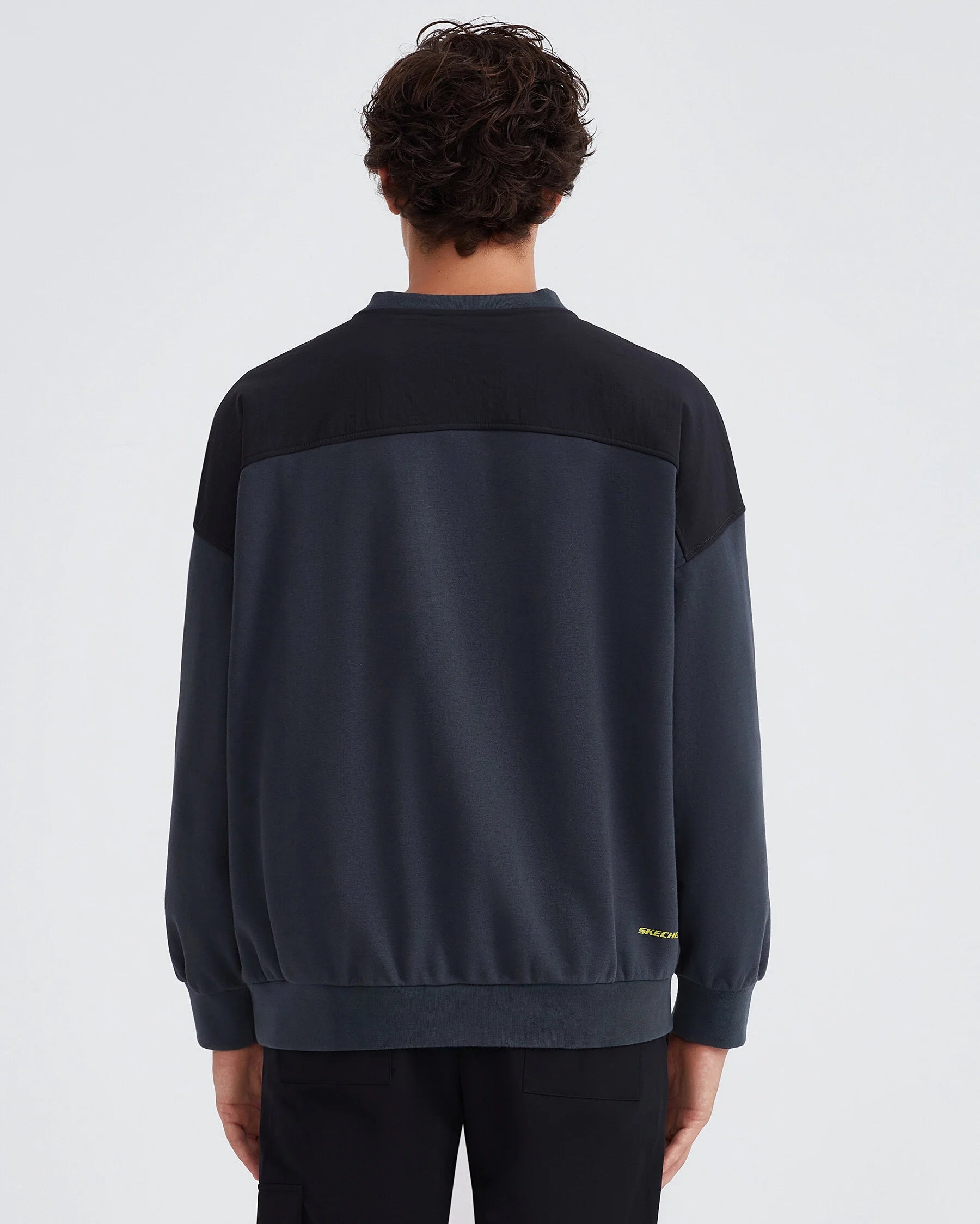 Skechers LW Fleece Crew Neck Gri Erkek Sweatshirt