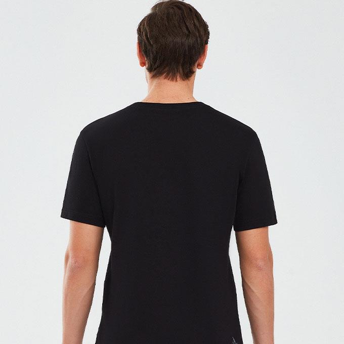 Skechers Camo Logo Siyah Erkek T-Shirt