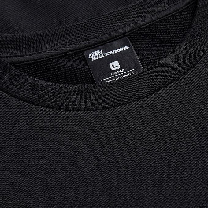 Skechers Essential Crew Neck Siyah Erkek Sweatshirt