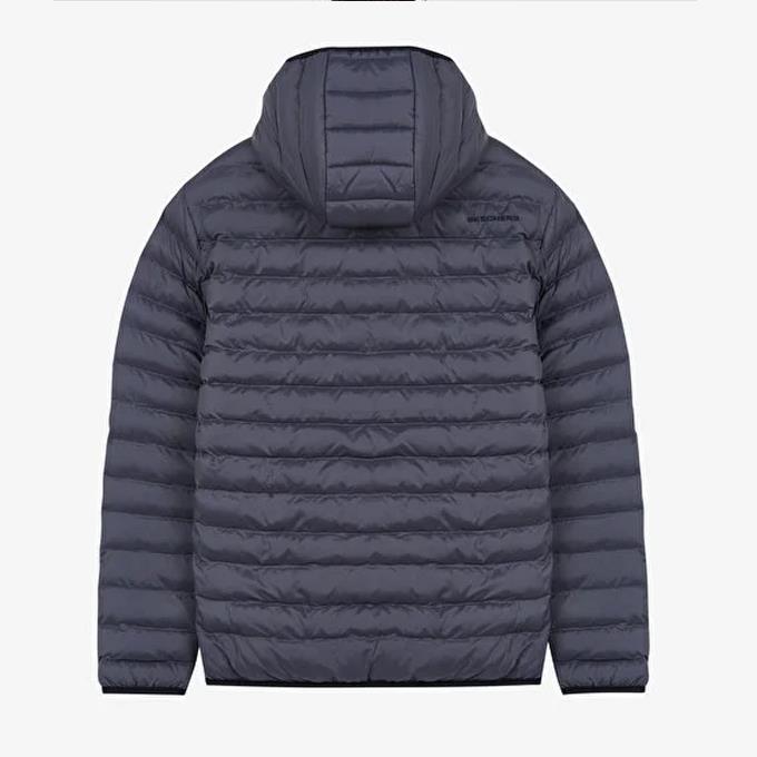 Skechers Essential Hooded Gri Erkek Mont