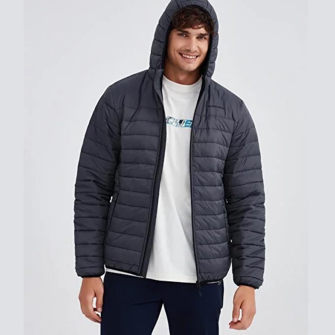 Skechers Essential Hooded Gri Erkek Mont