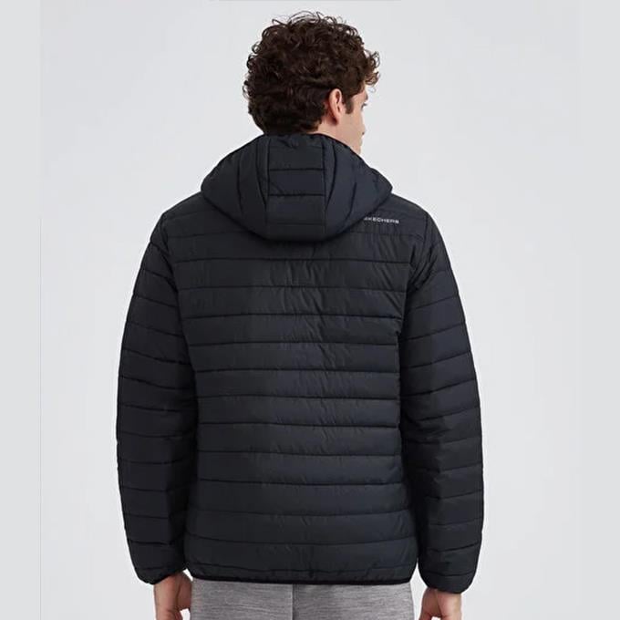 Skechers Essential Hooded Siyah Erkek Mont
