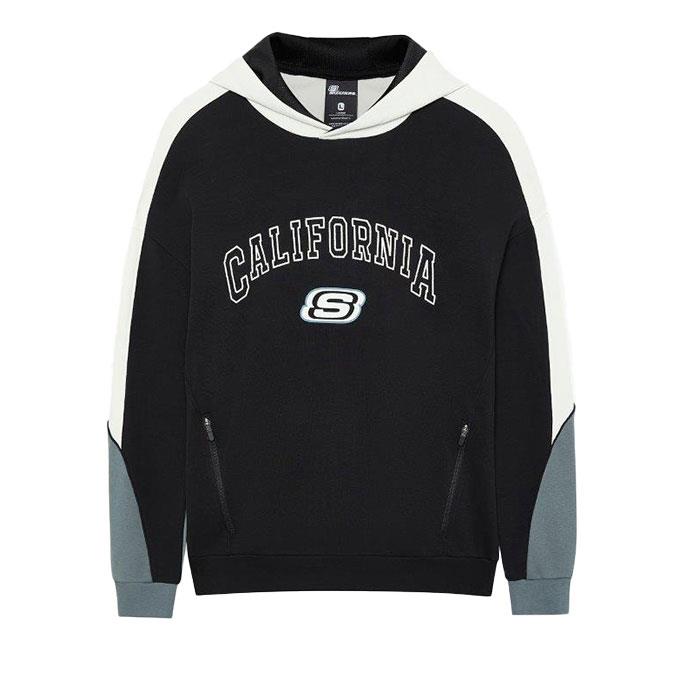Skechers LW Fleece Regular Siyah Erkek Sweatshirt