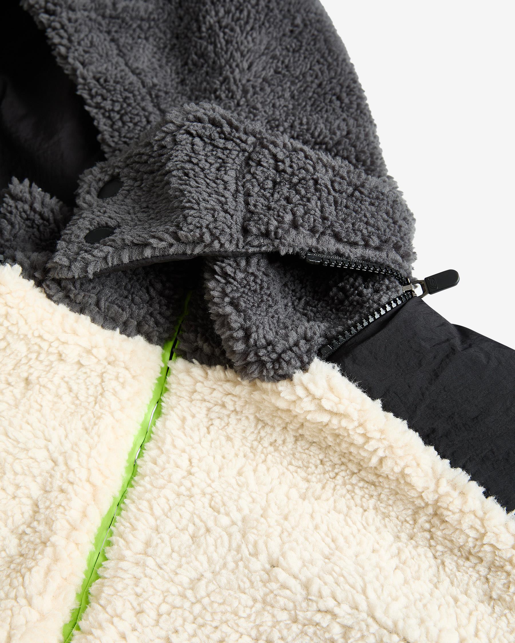 Skechers Outdoor Fleece Full Zip Sherpa Beyaz Erkek Sweatshirt