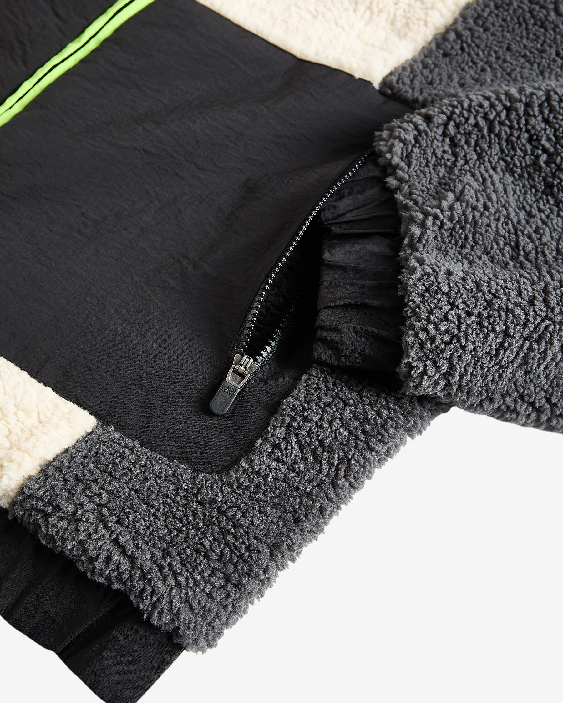 Skechers Outdoor Fleece Full Zip Sherpa Beyaz Erkek Sweatshirt