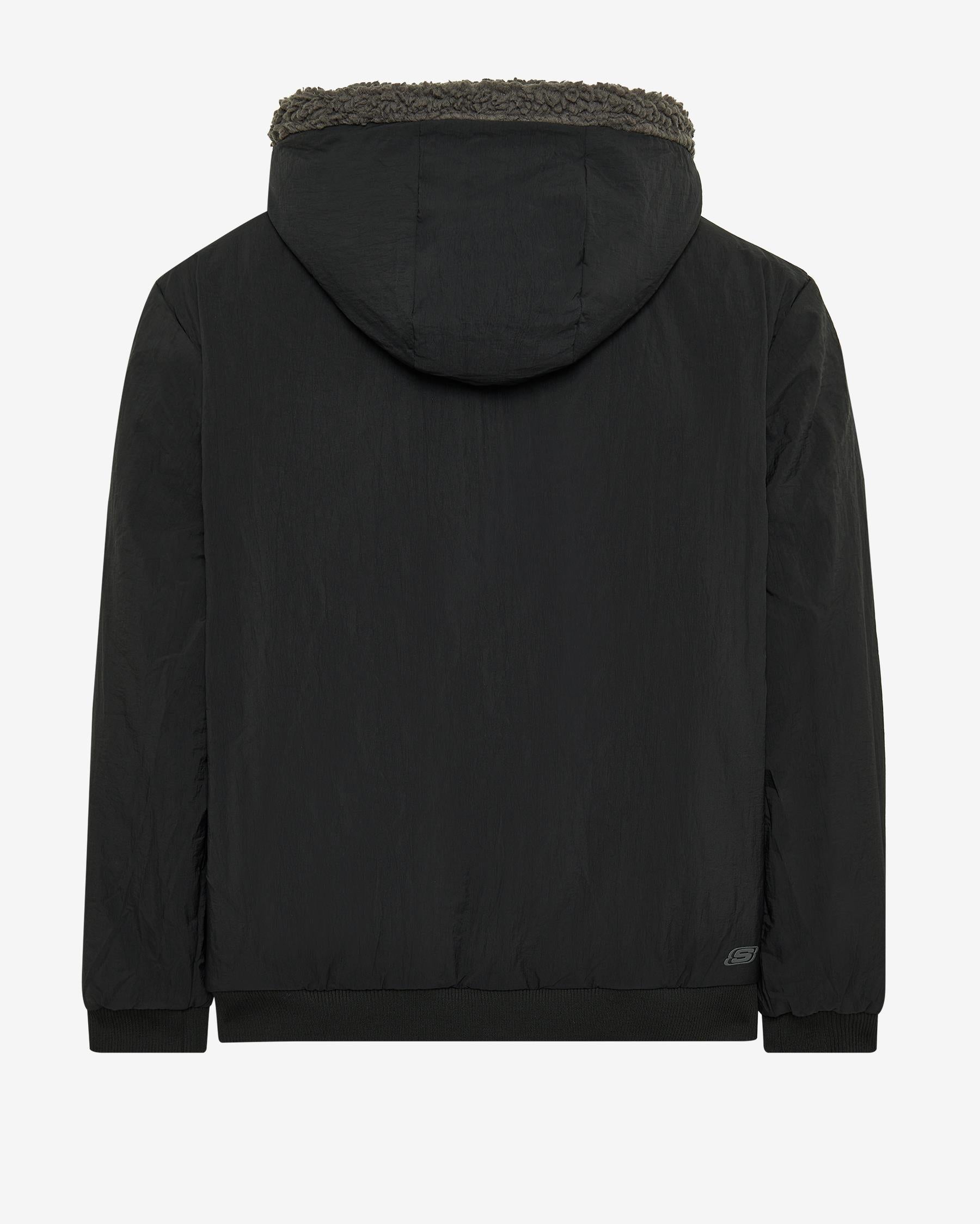 Skechers Outdoor Fleece Reversible Zip Sherpa Antrasit Erkek Mont