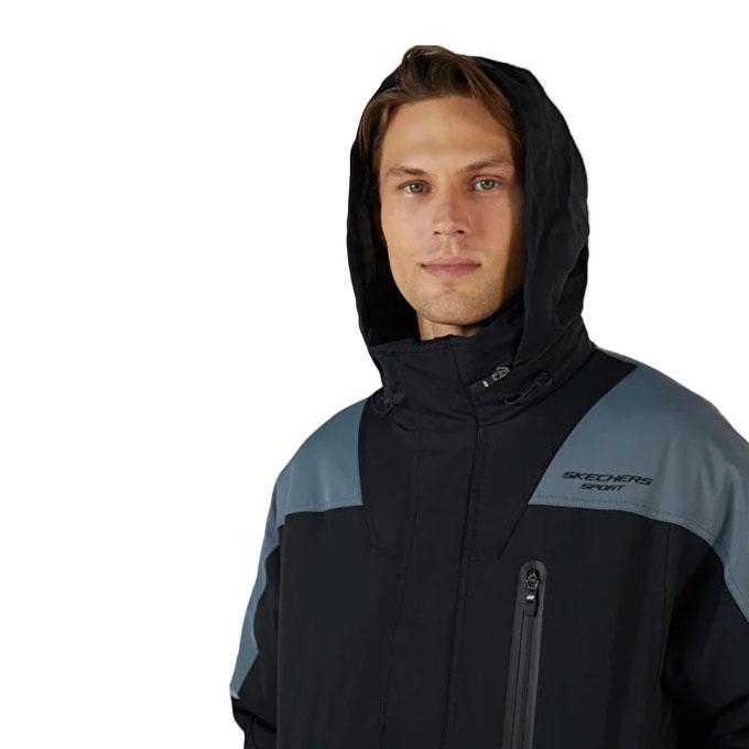 Skechers Outerwear Padded Siyah Erkek Mont
