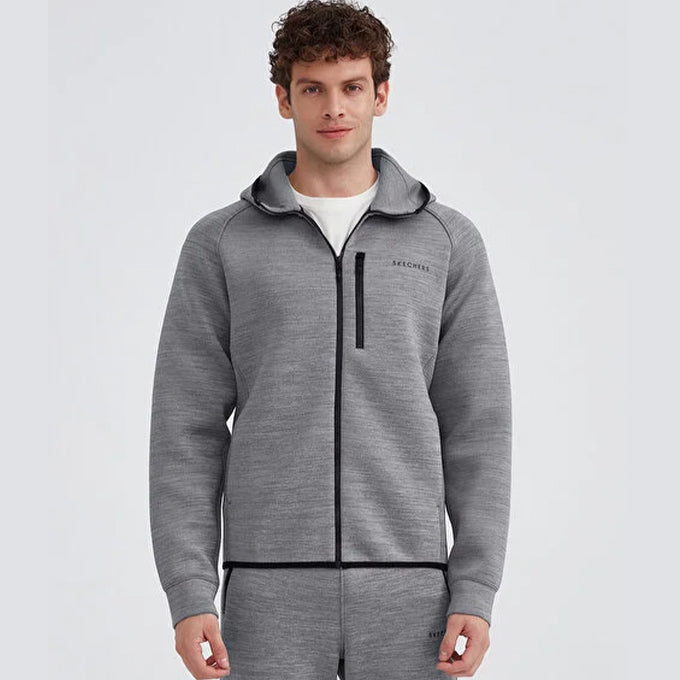 Skechers Scuba Colelction Full Zip Gri Erkek Sweatshirt
