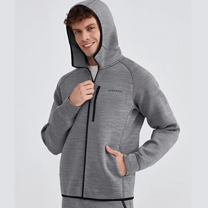 Skechers Scuba Colelction Full Zip Gri Erkek Sweatshirt