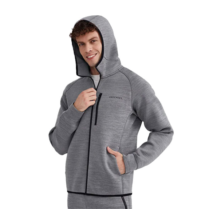 Skechers Scuba Colelction Full Zip Gri Erkek Sweatshirt