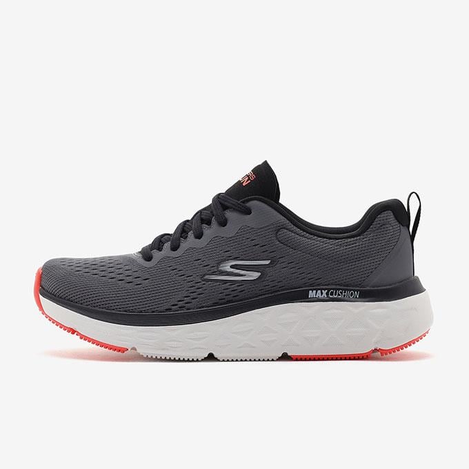 Skechers Max Cushioning Delta - Speed Up Erkek Gri/Siyah Koşu - Yürüyüş Ayakkabısı