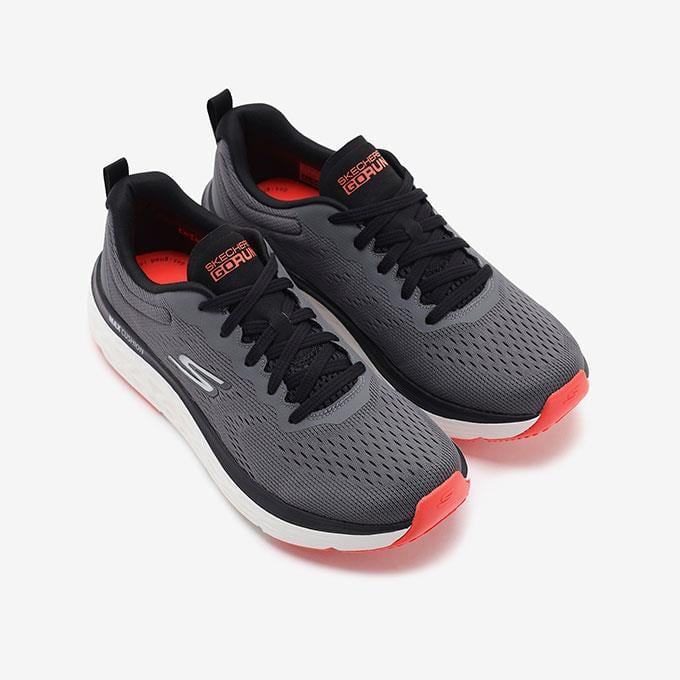 Skechers Max Cushioning Delta - Speed Up Erkek Gri/Siyah Koşu - Yürüyüş Ayakkabısı