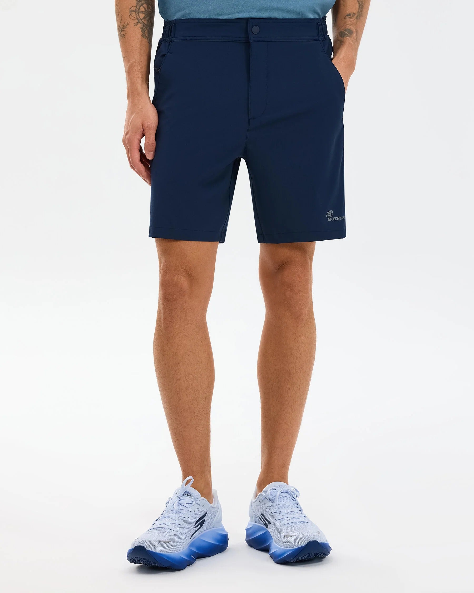 Skechers  Micro Collection 7 Inch Erkek Şort - Lacivert