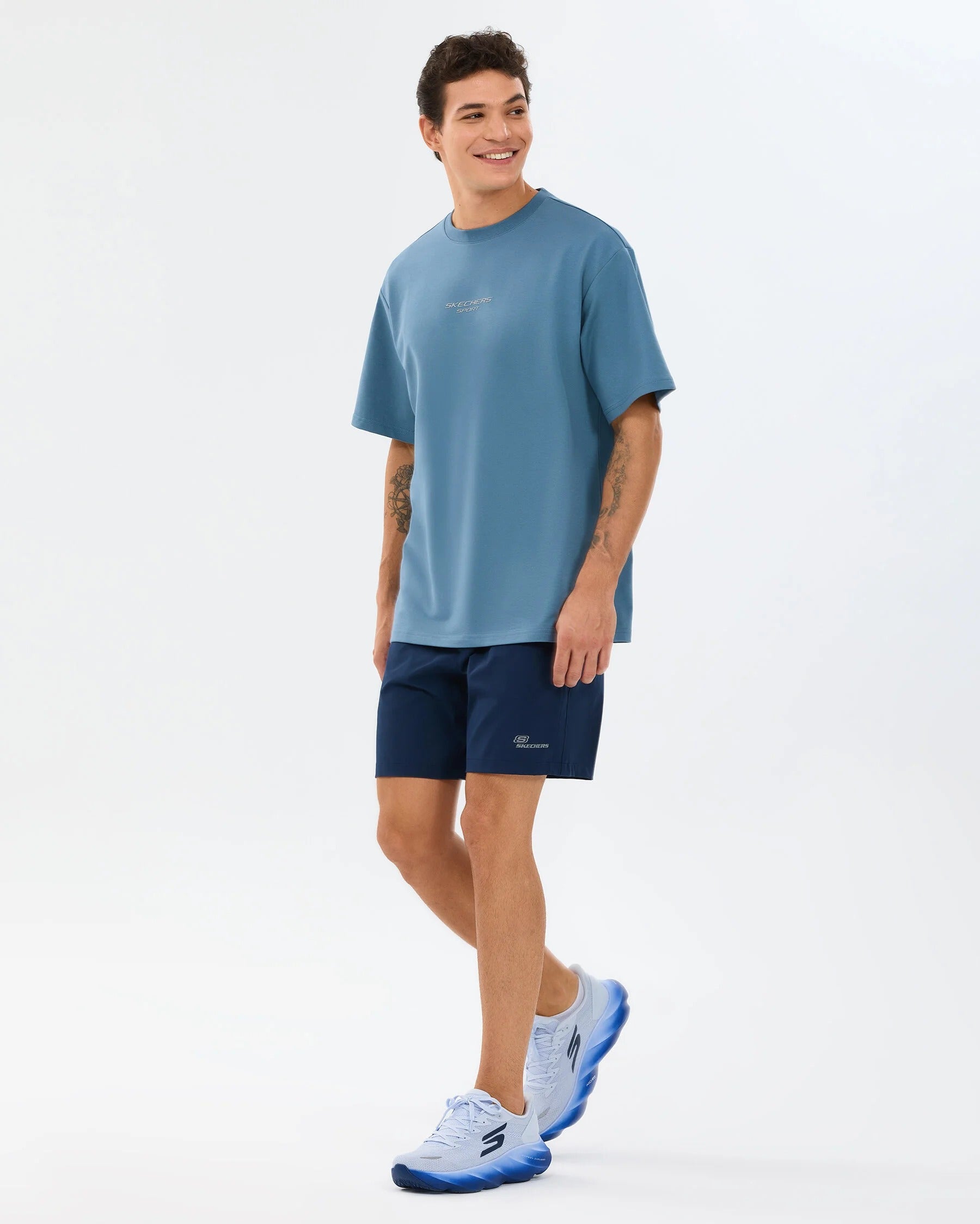 Skechers  Micro Collection 7 Inch Erkek Şort - Lacivert