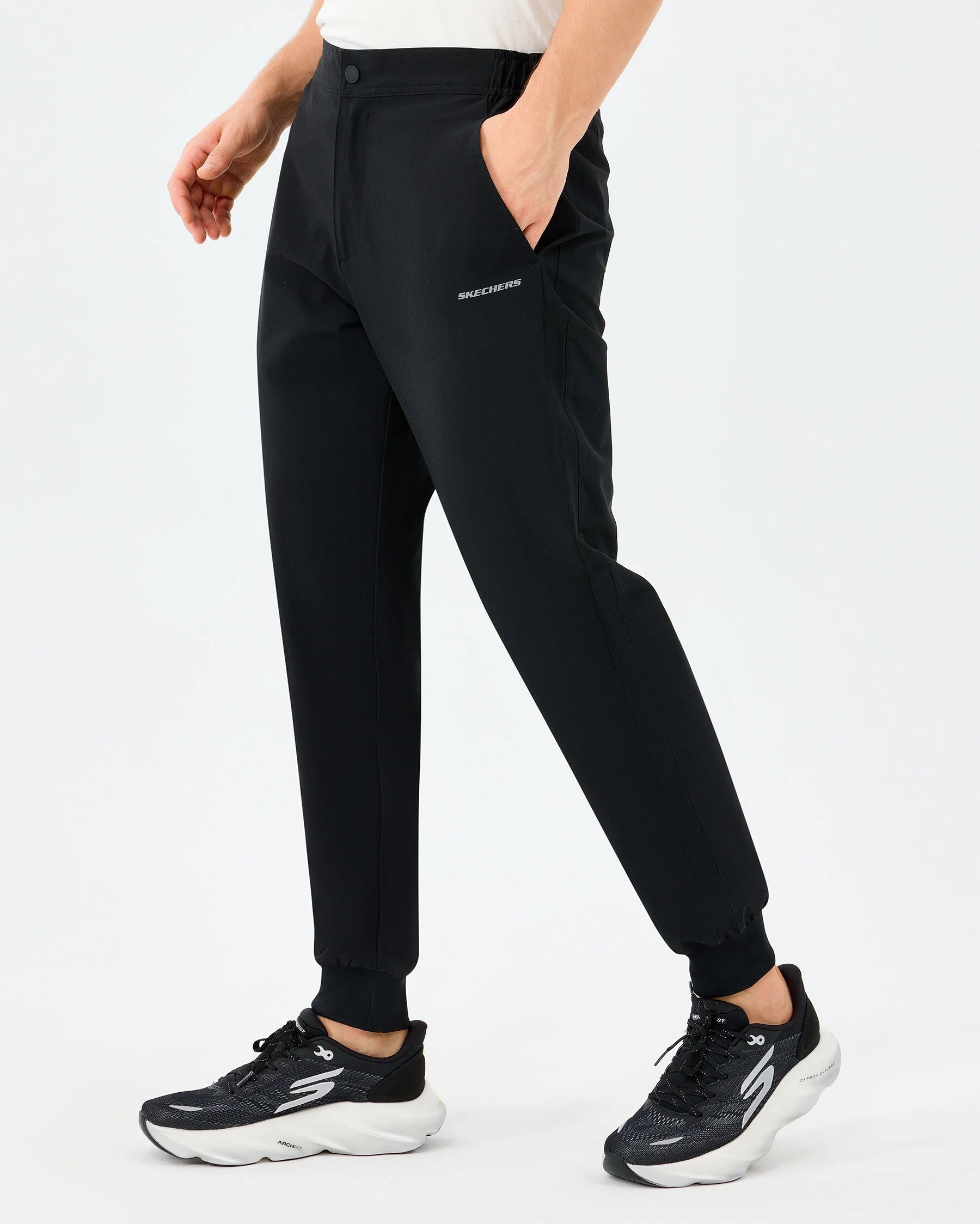 Skechers Micro Collection Side Zipper Erkek Eşofman Altı - Siyah
