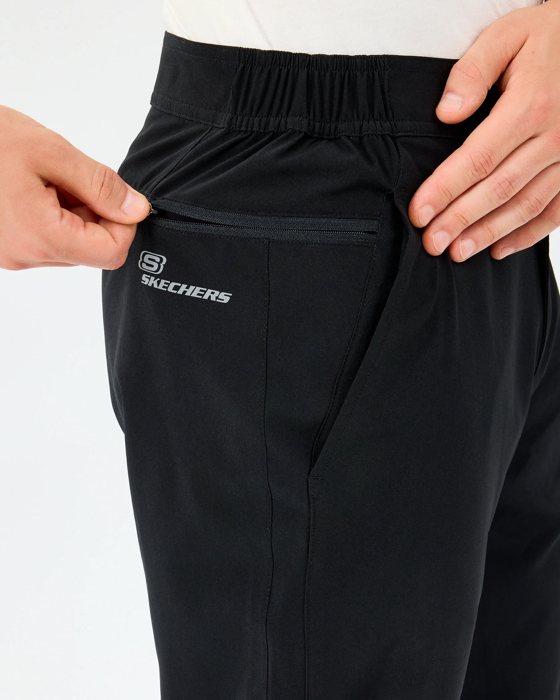 Skechers Micro Collection Side Zipper Erkek Eşofman Altı - Siyah