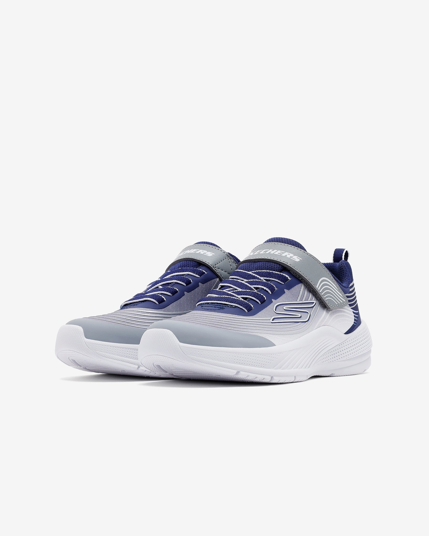 Skechers Mıcrospec Advance Çocuk - Erkek Lacivert/Açık Gri Sneaker