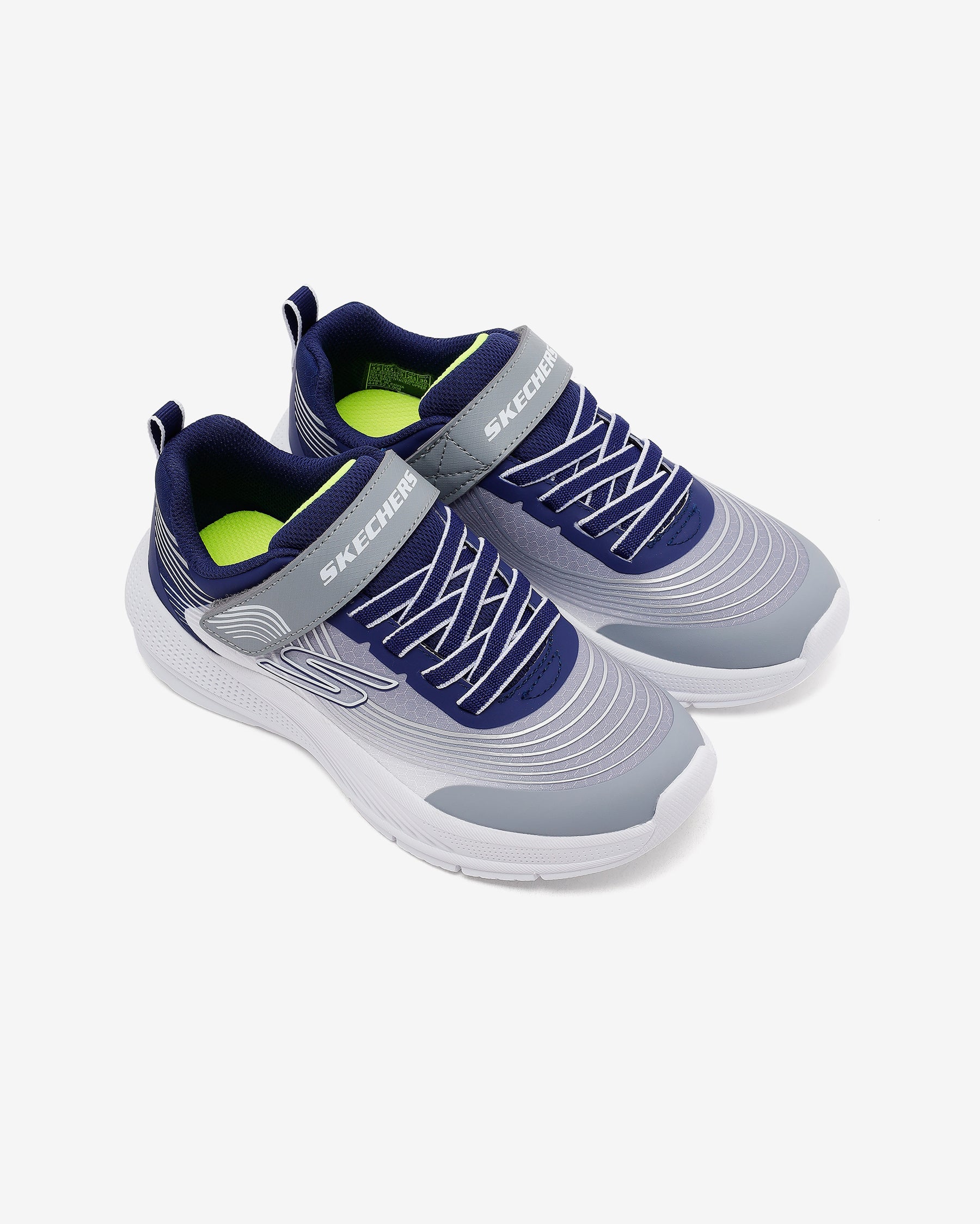 Skechers Mıcrospec Advance Çocuk - Erkek Lacivert/Açık Gri Sneaker