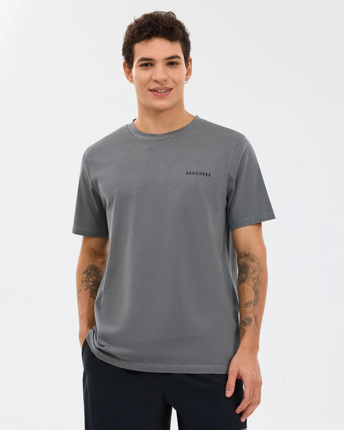 Skechers  Organic Collection Short Sleeve Erkek T-Shirt - Antrasit