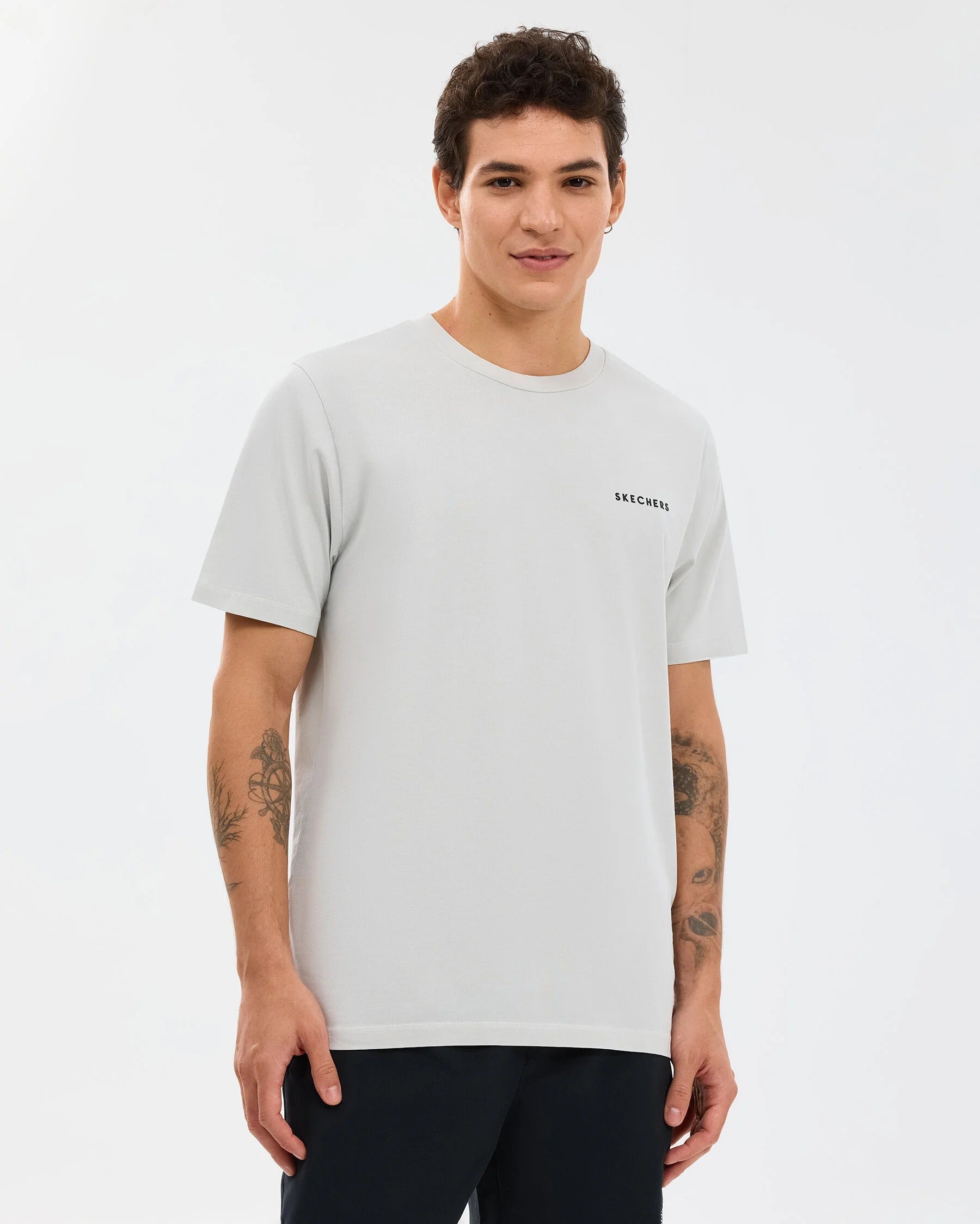 Skechers  Organic Collection Short Sleeve Erkek T-Shirt - Gri
