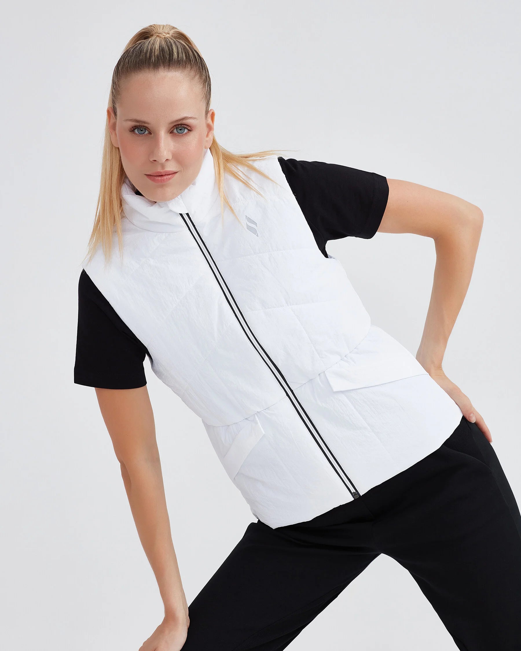 Skechers  Outerwear Padded Beyaz Kadın Yelek