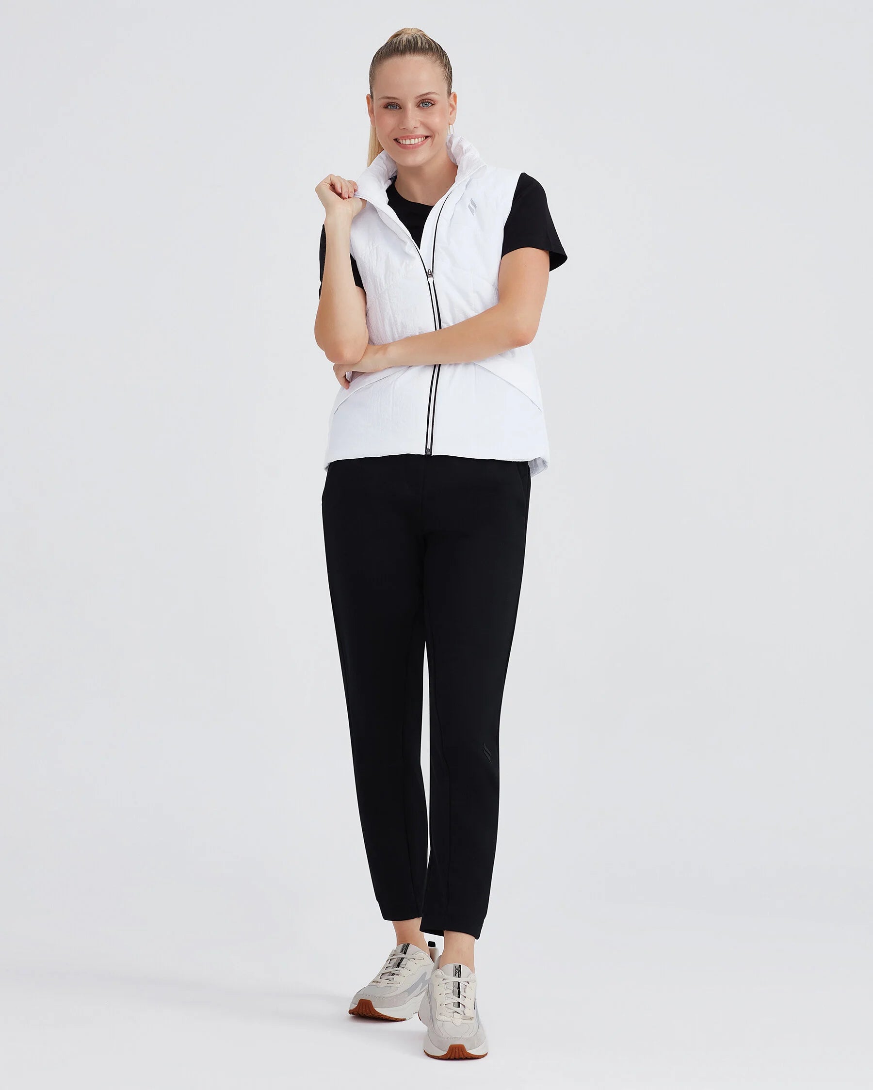 Skechers  Outerwear Padded Beyaz Kadın Yelek