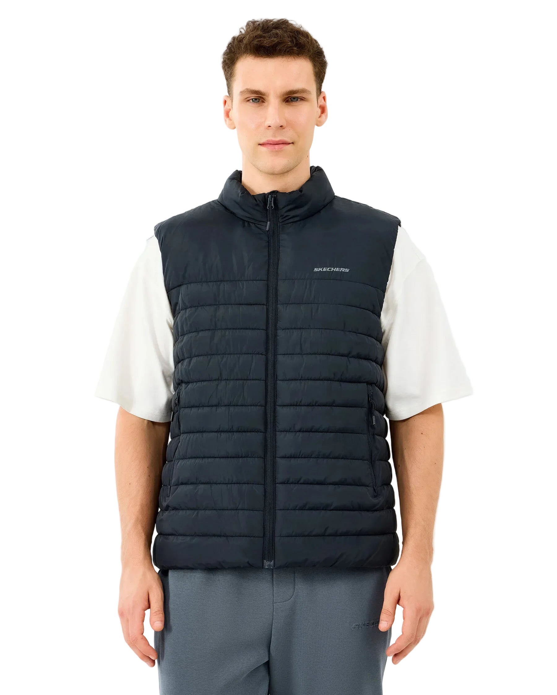 Skechers Outerwear Polar Lining Paded Erkek Yelek - Siyah