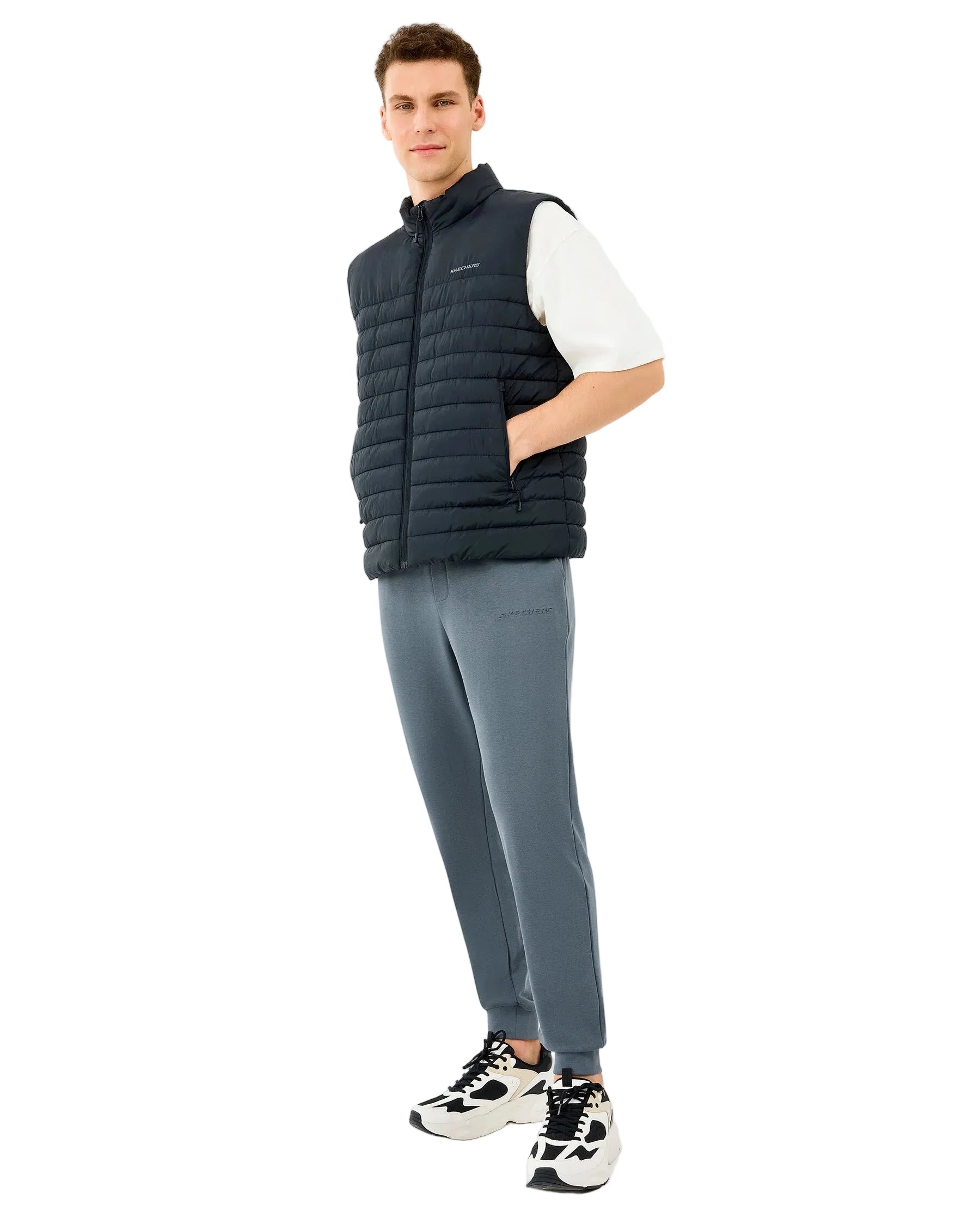 Skechers Outerwear Polar Lining Paded Erkek Yelek - Siyah