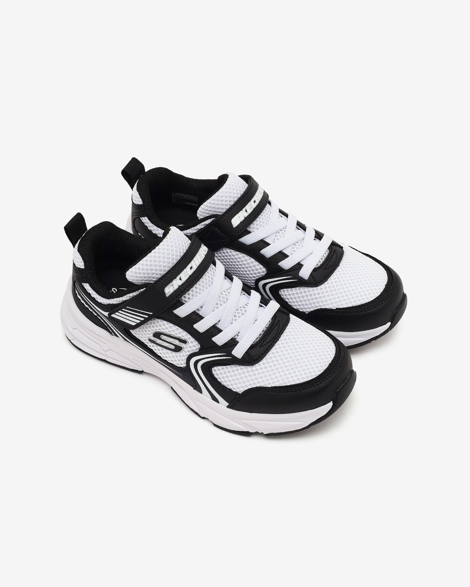Skechers Retro-Graph Çocuk - Kız Siyah/Beyaz Sneaker