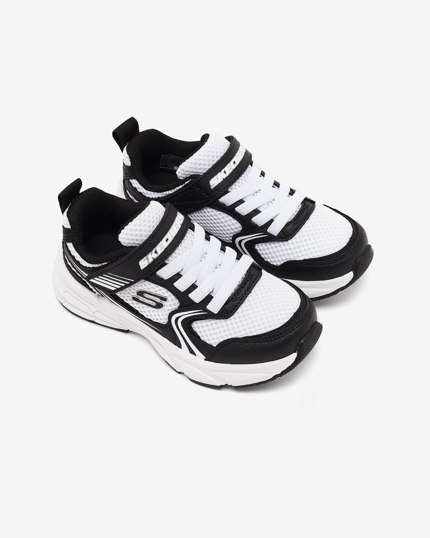 Skechers Retro-Graph Çocuk - Kız Siyah/Beyaz Sneaker