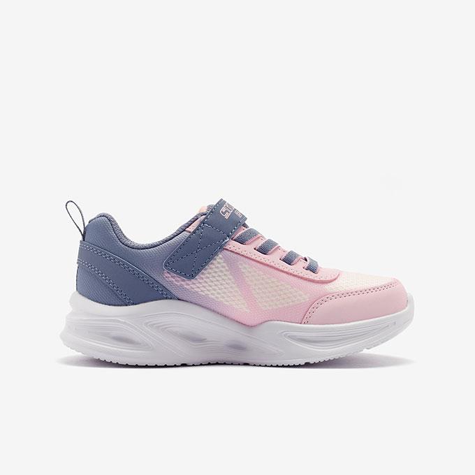 Skechers Skechers Sola Glow - Ombre Deluxe Çocuk - Kız Gri/Açık Pembe Sneaker