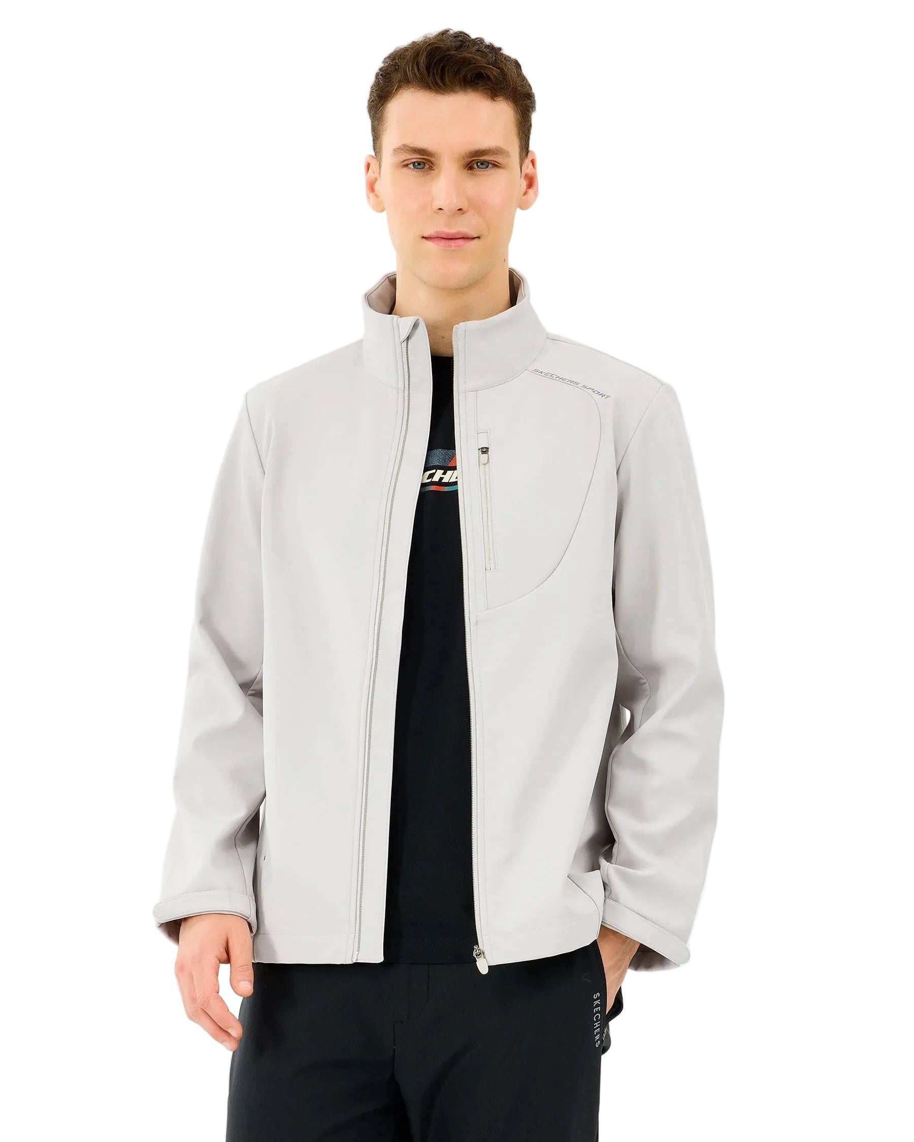 Skechers Softshell Basic Erkek Mont - Gri