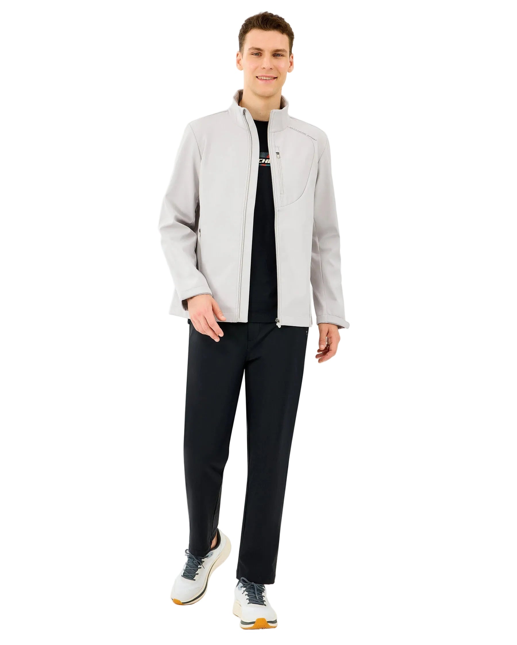 Skechers Softshell Basic Erkek Mont - Gri