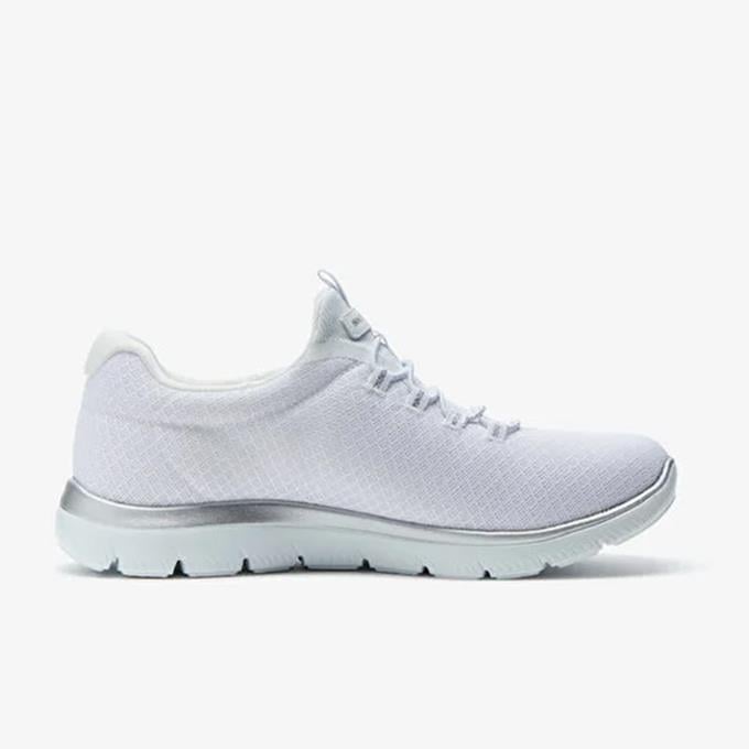 Skechers Summits Kadın Beyaz/Gümüş Sneaker
