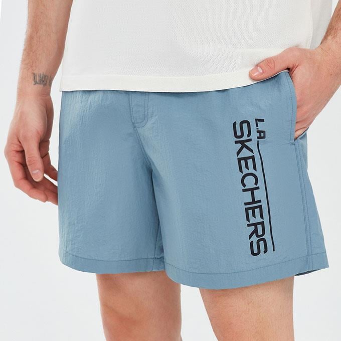 Skechers Swimwear 5 Inch Mavi Erkek Deniz Şortu