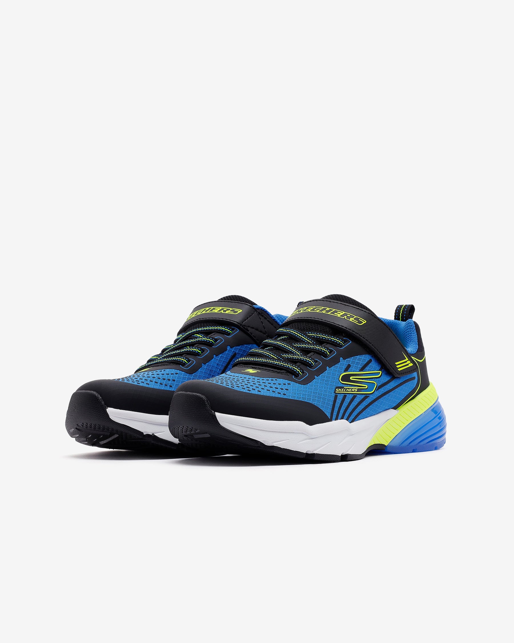 Skechers Thermoflux Elıte Çocuk - Erkek Siyah/Mavi/Açık Yeşil Sneaker