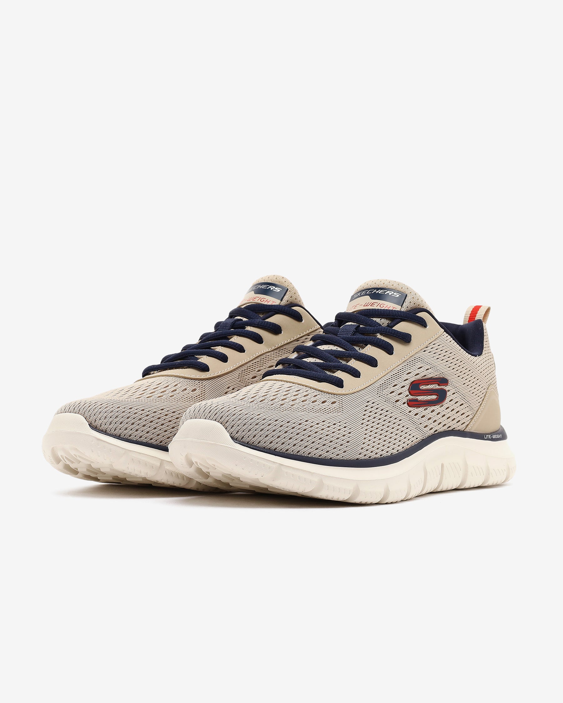 Skechers Track-Leshur Erkek Gri/Turuncu Koşu - Yürüyüş Ayakkabısı