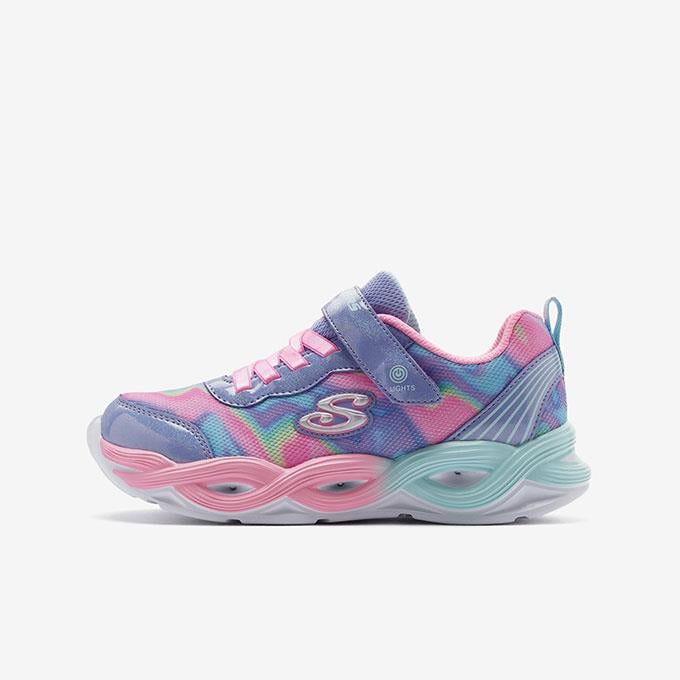 Skechers Twisty Glow - Sorbet Swirl Çocuk - Kız Çakıl/Çoklu Sneaker
