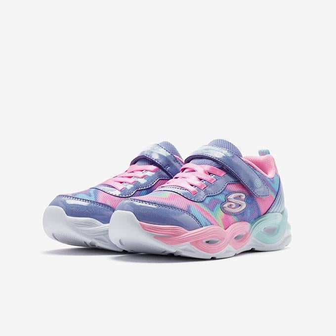 Skechers Twisty Glow - Sorbet Swirl Çocuk - Kız Çakıl/Çoklu Sneaker