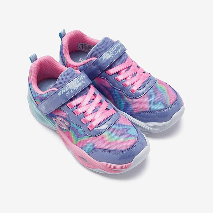 Skechers Twisty Glow - Sorbet Swirl Çocuk - Kız Çakıl/Çoklu Sneaker