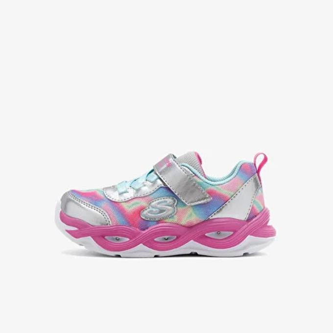 Skechers Twisty Glow - Sorbet Swirl Çocuk - Kız Gümüş/Çoklu Sneaker