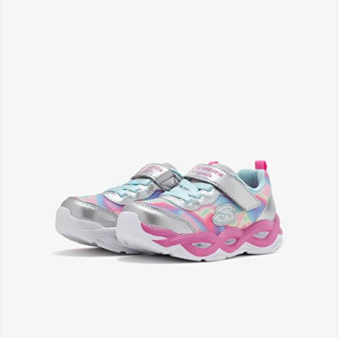 Skechers Twisty Glow - Sorbet Swirl Çocuk - Kız Gümüş/Çoklu Sneaker