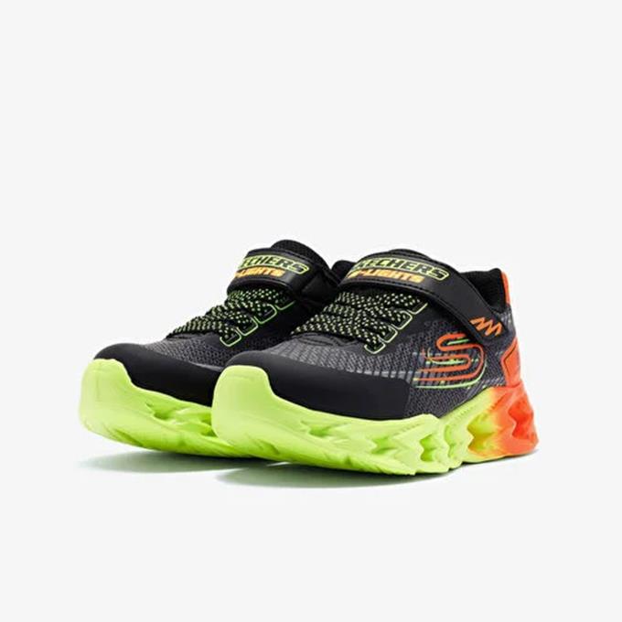 Skechers Vortex 2.0 - Quantroid Çocuk - Erkek Siyah/Çoklu Koşu - Yürüyüş Ayakkabısı