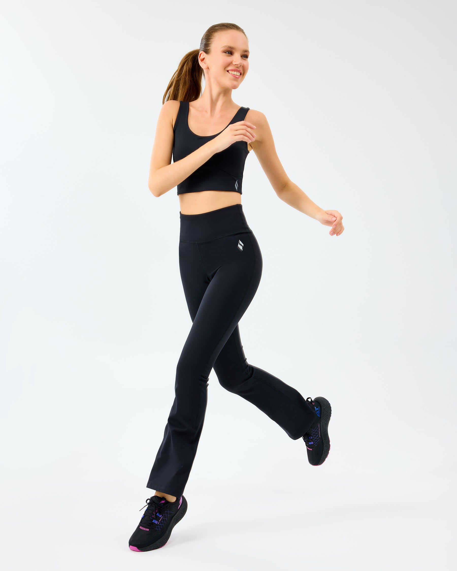 Skechers Basic Flare Siyah Kadın Tayt