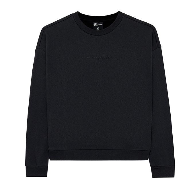 Skechers Essential Crewneck Siyah Kadın Sweatshirt
